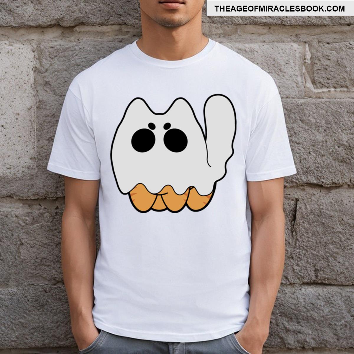 Ghost Cat Standing [halloween Exclusive] T-shirt